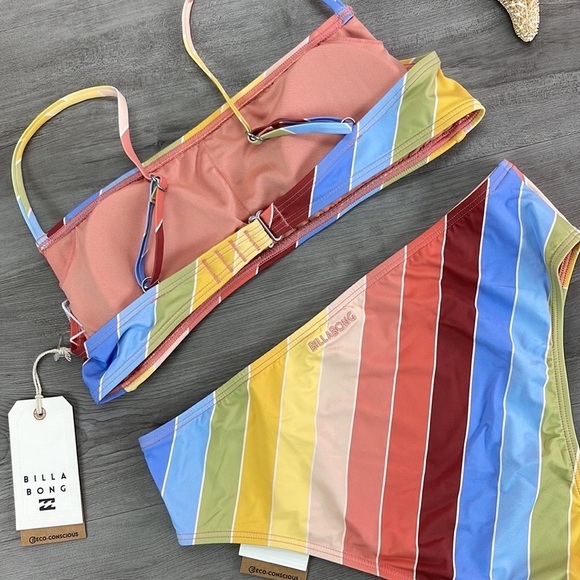 ☀️BILLABONG☀️ BRIGHTER DAZE SQUARE BRIGHTER DAZE RISE BIKINI SET - Picture 13 of 15